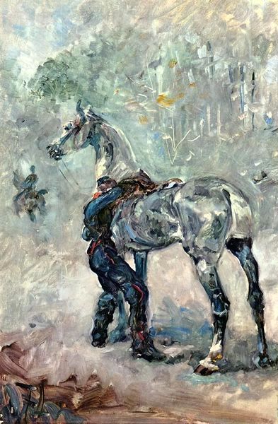 Henri De Toulouse-Lautrec _ Artilleryman Saddling His Horse.jpg Henri De Toulouse-Lautrec _ Artilleryman Saddling His Horse.jpg