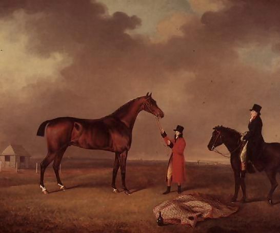 Henry Bernard Chalon _ Bay Horse with groom on Newmarket Heath.jpg Henry Bernard Chalon _ Bay Horse with groom on Newmarket Heath.jpg