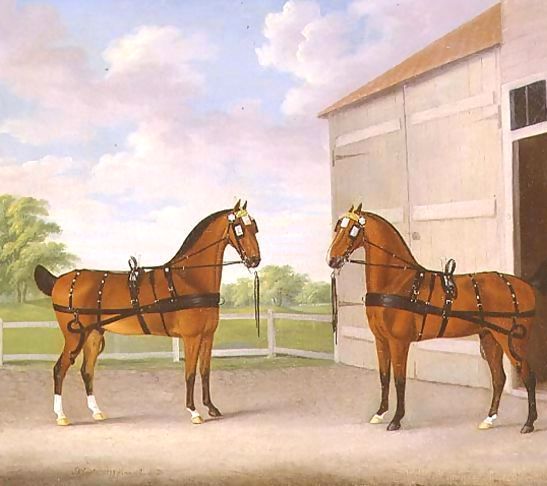 John Nost Sartorius _ A Pair of Bay Carriage Horses in a Stable Yard, 1784.jpg John Nost Sartorius _ A Pair of Bay Carriage Horses in a Stable Yard, 1784.jpg
