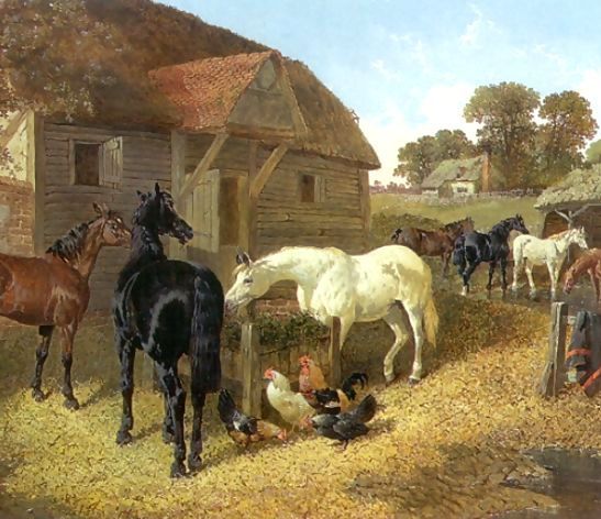 John Frederick Herring, Jnr. _ Farm Animals, Horses and Chickens in Farmyard.jpg John Frederick Herring, Jnr. _ Farm Animals, Horses and Chickens in Farmyard.jpg