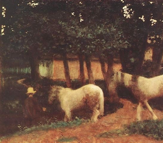 Karoly Ferenczy _ Evening Mood with Horses 1899.jpg Karoly Ferenczy _ Evening Mood with Horses 1899.jpg