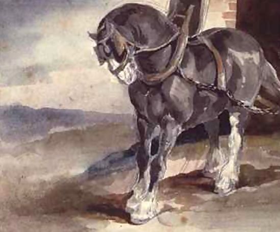Theodore Gericault _ Draft horse by a house.jpg Theodore Gericault _ Draft horse by a house.jpg