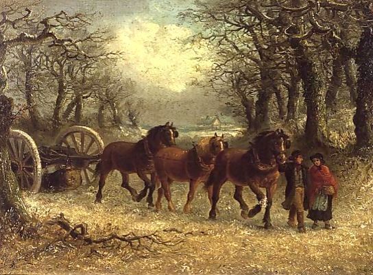 Thomas Smythe _ Couple leading a horse-drawn logging cart in winter.jpg Thomas Smythe _ Couple leading a horse-drawn logging cart in winter.jpg