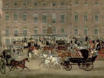 James Pollard _ Hatchetts - the White Horse Cellar, Piccadilly, the Devonport Mail and a Barouche in the Foreground.jpg (45.79 KiB) Osservato 820 volte James Pollard _ Hatchetts - the White Horse Cellar, Piccadilly, the Devonport Mail and a Barouche in the Foreground.jpg