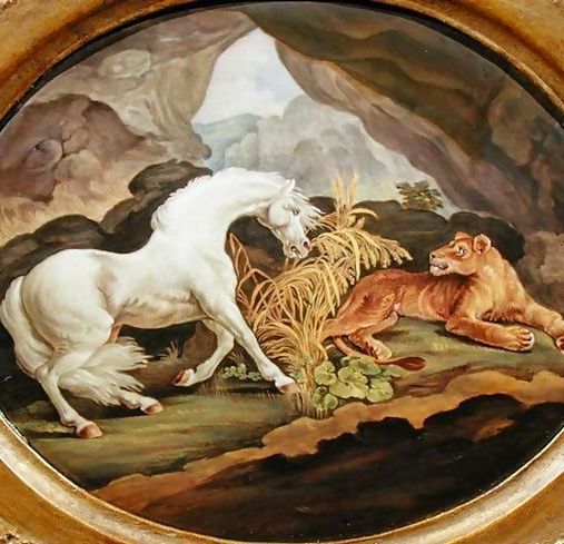 George Stubbs _ A Horse Frightened by a Lioness after George Stubbs 1724-1806.jpg