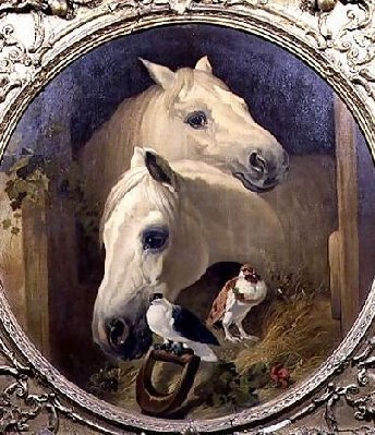 John Frederick Herring Snr _ Horses by a Stable Door.jpg