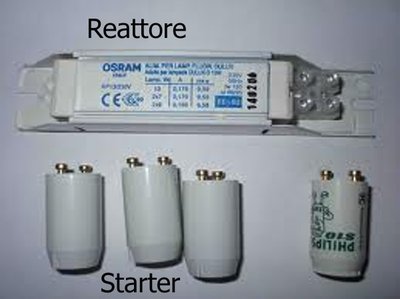 Reattore e Starter per tubo neon.jpg (67.76 KiB) Osservato 902 volte Reattore e Starter per tubo neon.jpg