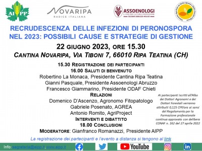 Convegno Peronospora Novaripa 22 6 23 ore 15.30.jpg (195.01 KiB) Osservato 2378 volte Convegno Peronospora Novaripa 22 6 23 ore 15.30.jpg