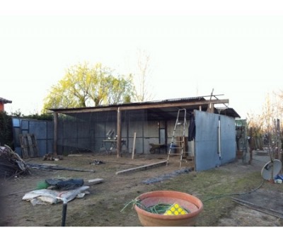 installazione di 25 pannelli di ondulina zincata che poi sarà ricoperta da edera e gelsomino per il caldo / 4.jpg 4.jpg